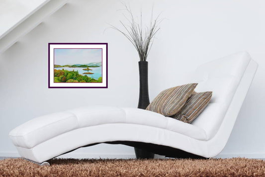 View From Kyle Of Lochalsh Road original drawing - Rhia Janta-Cooper Fine Art