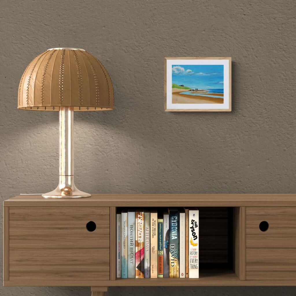 Embleton Beach 2, small original seascape - Rhia Janta - Cooper Fine Art