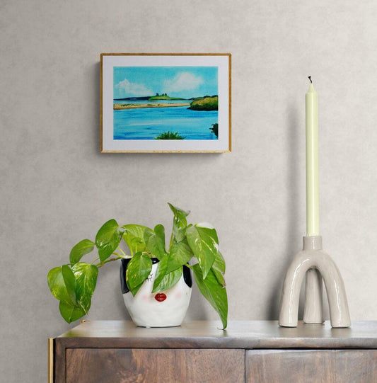 Embleton Beach and Dustanborough Castle - Rhia Janta - Cooper Fine Art