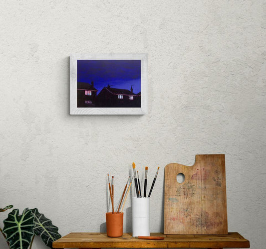 Pontefract by Night - Rhia Janta - Cooper Fine Art