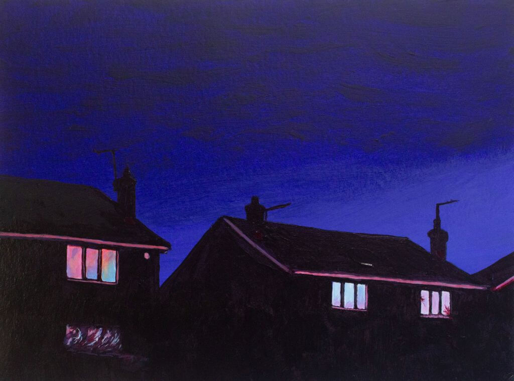 Pontefract by Night - Rhia Janta - Cooper Fine Art