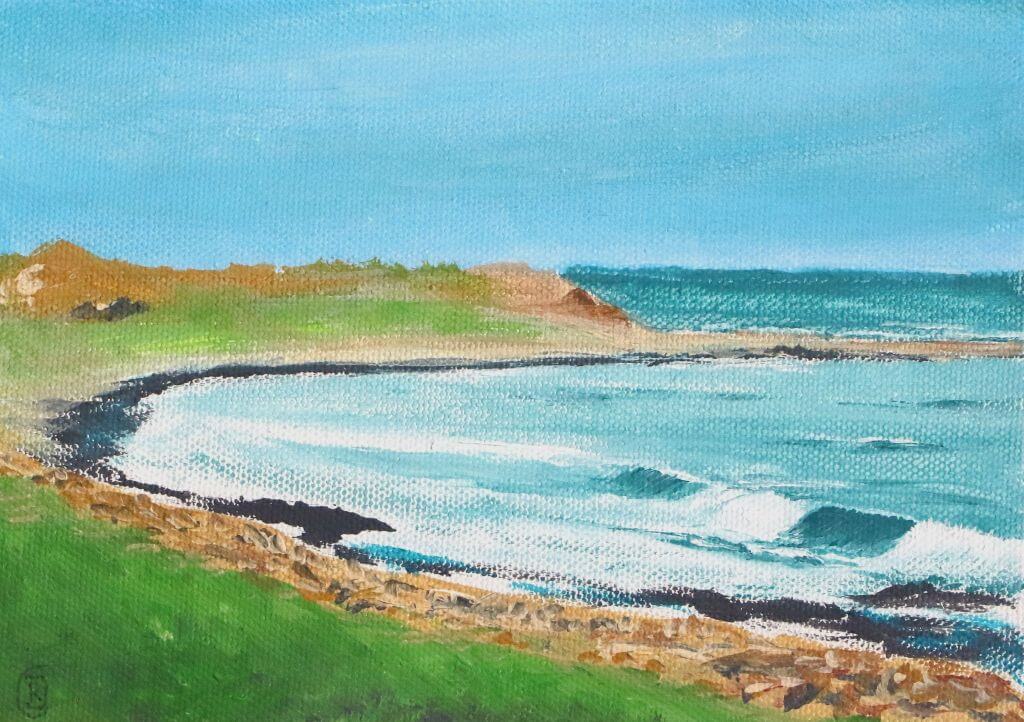 Sketch of Embleton Beach 7, Northumberland - Rhia Janta - Cooper Fine Art