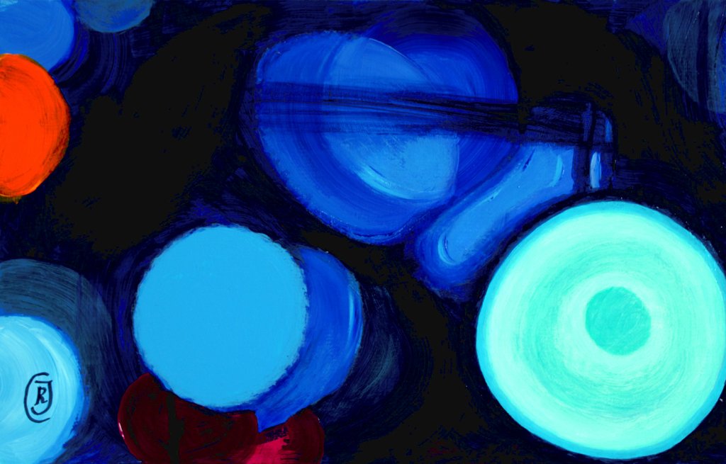 Abstract Truck in Bokeh - original painting - Rhia Janta-Cooper Fine Art