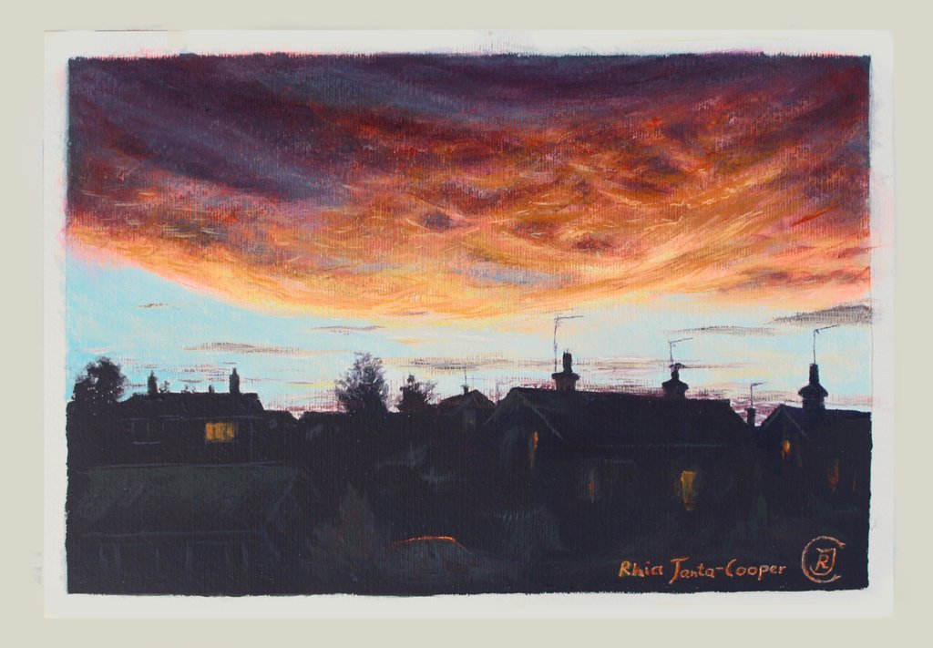 Beautiful October Sunrise, View From My Window - Rhia Janta-Cooper Fine Art