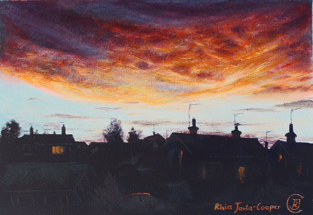 Beautiful October Sunrise, View From My Window - Rhia Janta-Cooper Fine Art