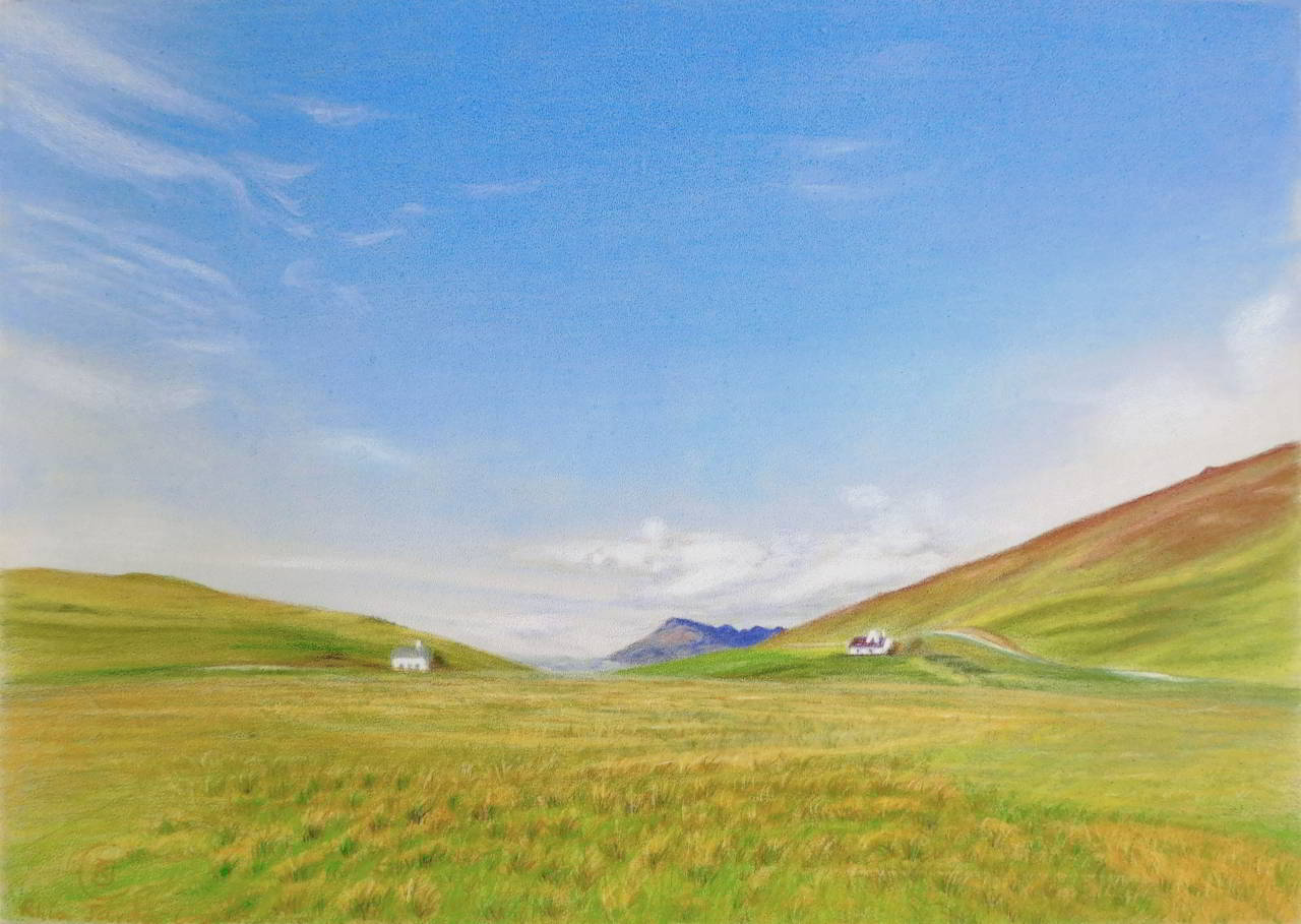 Blue Mountain Landscape, Isle of Skye, Scotland - Rhia Janta-Cooper Fine Art