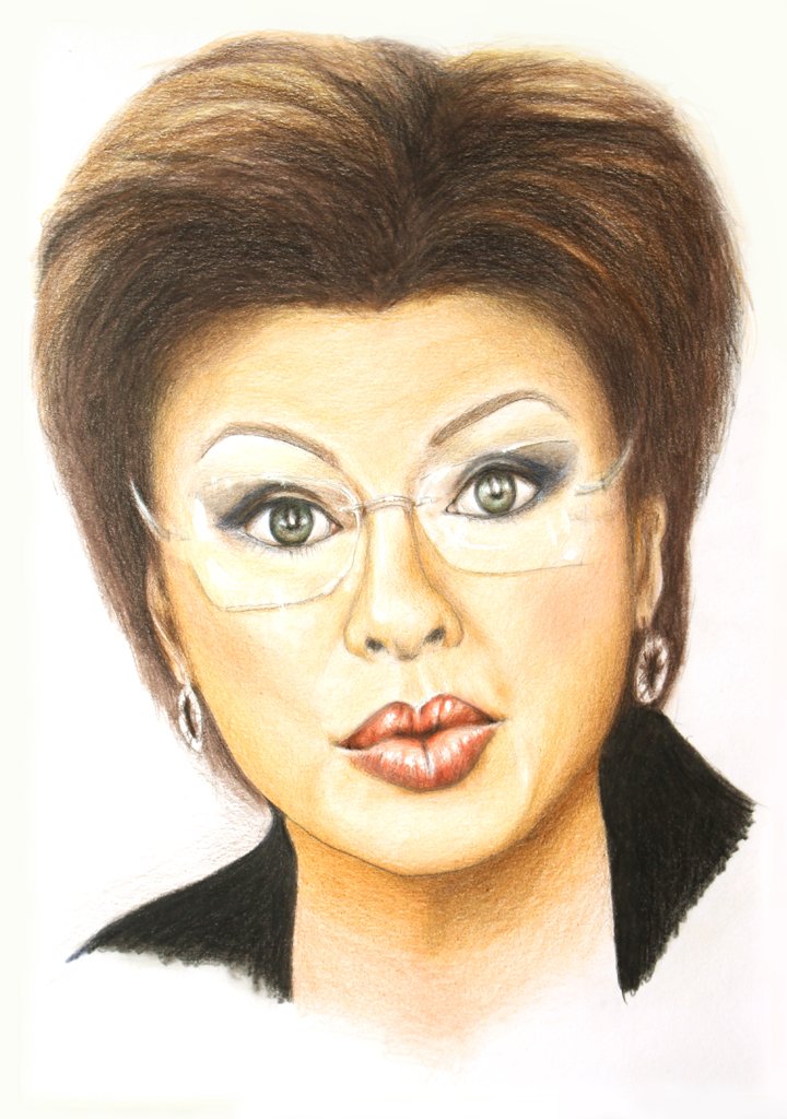 Lady Wearing Glasses, a portrait - Rhia Janta-Cooper Fine Art