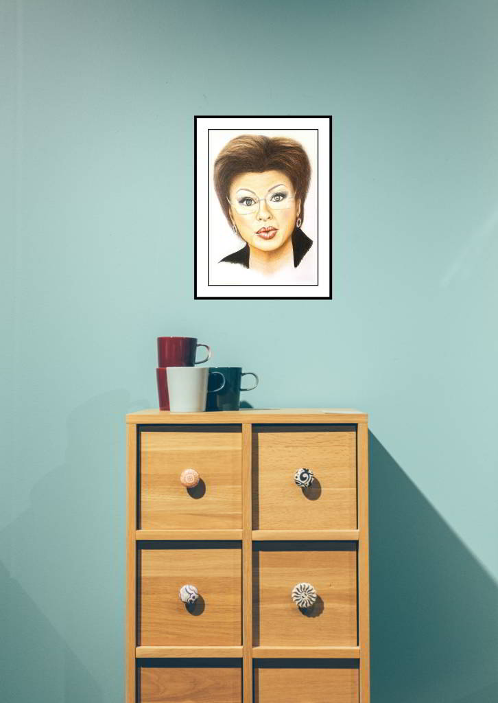 Lady Wearing Glasses, a portrait - Rhia Janta-Cooper Fine Art