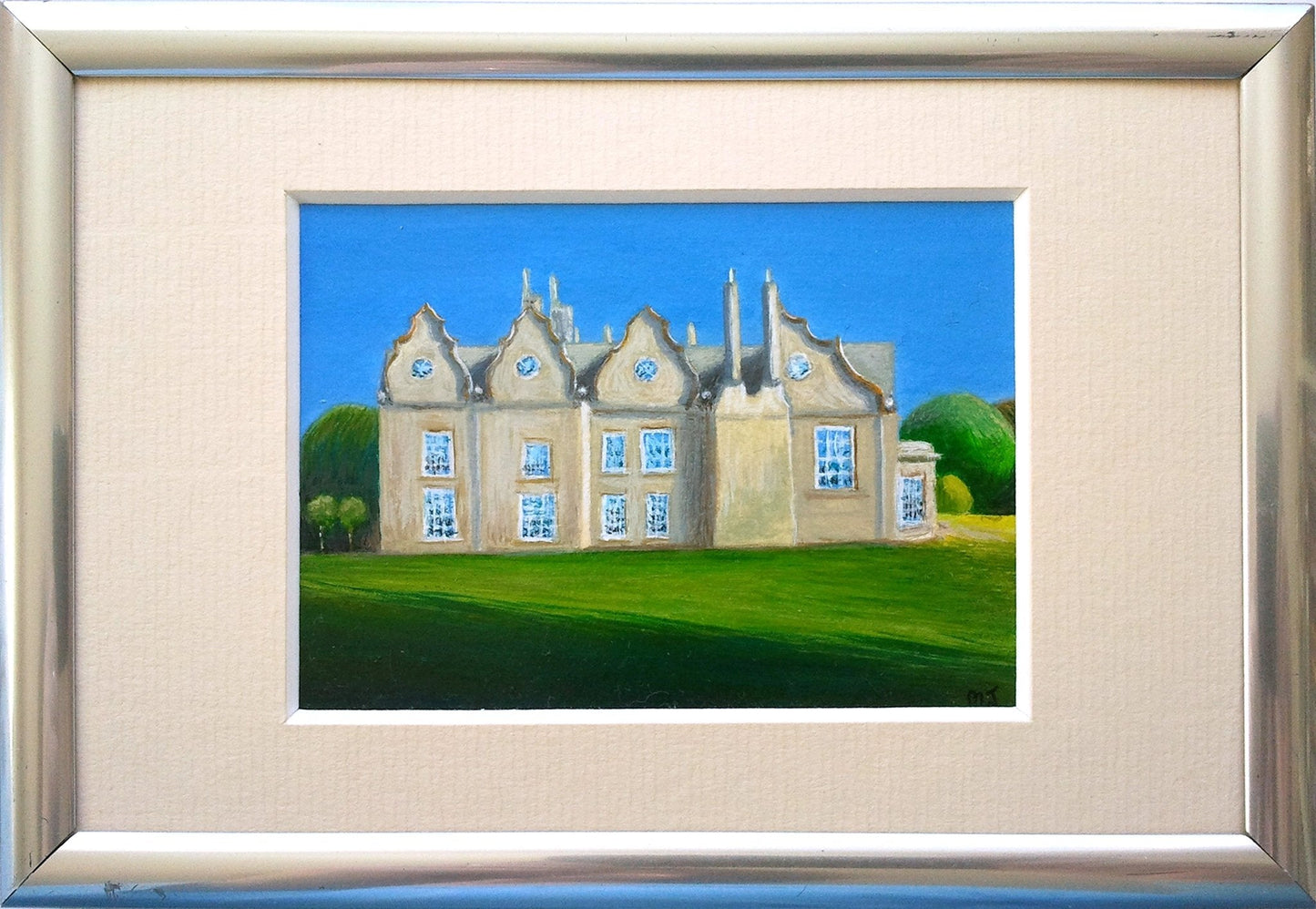 Miniature Painting of Norton Conyers House - Rhia Janta-Cooper Fine Art