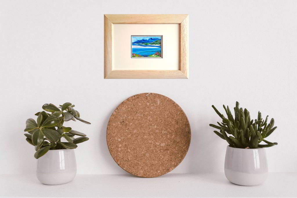 Miniature Painting of the Isle of Skye Landscape - Rhia Janta-Cooper Fine Art