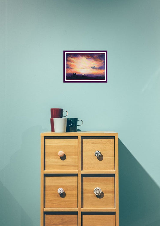 Purple Sky Sunset - Skyscape Painting - Rhia Janta-Cooper Fine Art