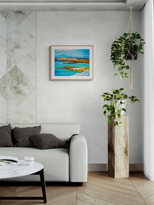 The Beauty Of The Isle Of Skye, an original abstraction - Rhia Janta-Cooper Fine Art