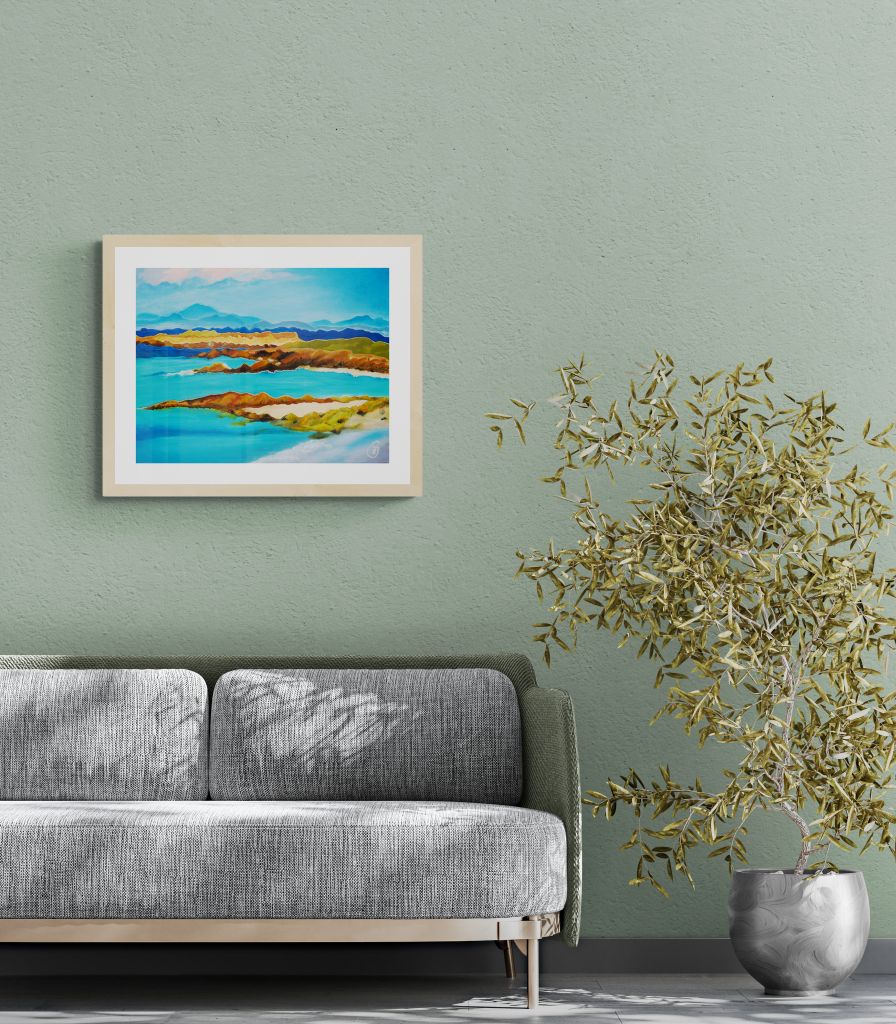 The Beauty Of The Isle Of Skye, an original abstraction - Rhia Janta-Cooper Fine Art