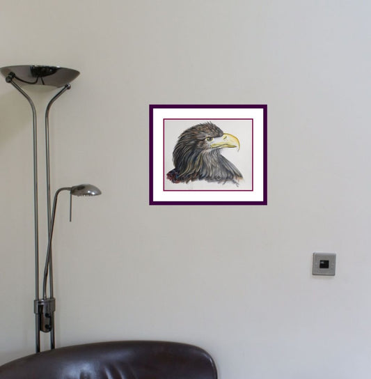 The Eagle, Bird of Prey, Original Drawing - Rhia Janta-Cooper Fine Art