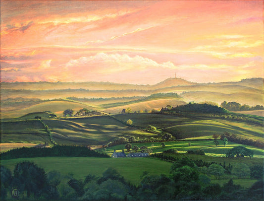 Capturing Tranquil Hills of Bellingham in a Landscape Painting - Rhia Janta-Cooper Fine Art
