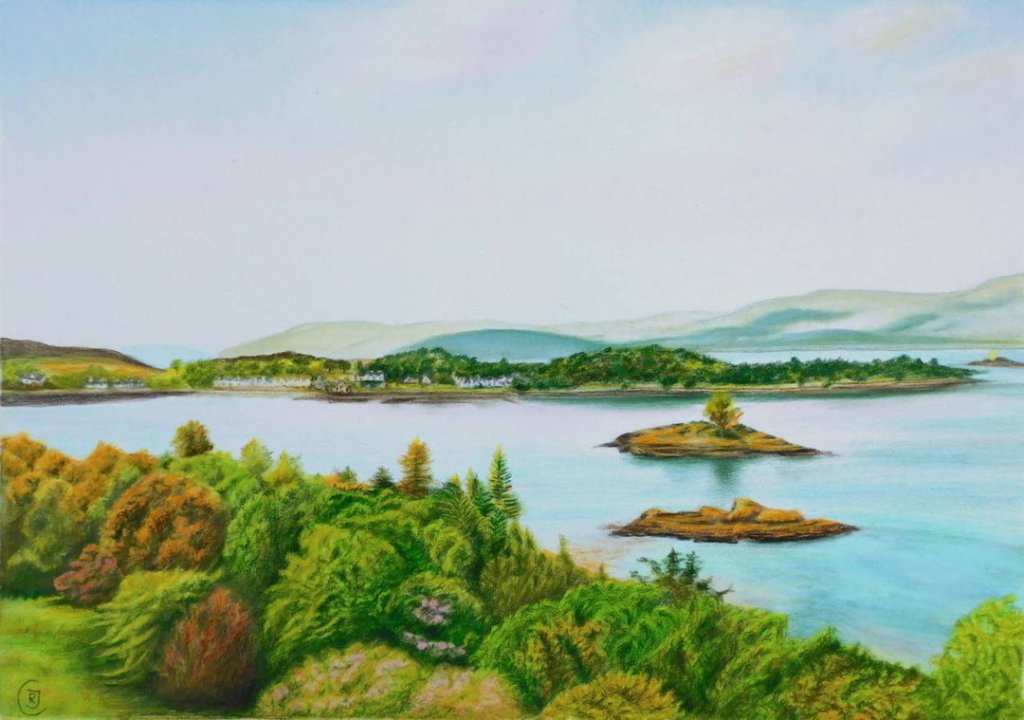 Explore Original Drawings of Scotland's Majestic Landscapes - Rhia Janta-Cooper Fine Art
