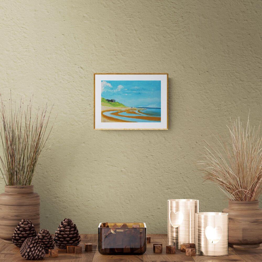 Embleton Beach 1, tiny canvas - Rhia Janta - Cooper Fine Art