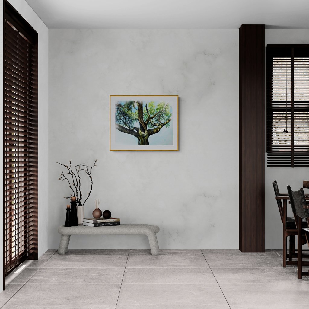 Cherry Tree Painting Acrylic on Canvas - Rhia Janta-Cooper Fine Art