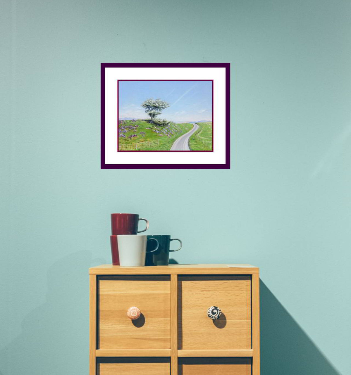 Scottish Landscape With a Tree Growing on Stones - Rhia Janta-Cooper Fine Art