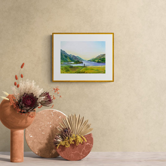 Scottish Scenery, Glenfinnan, Highlands - drawing - Rhia Janta-Cooper Fine Art