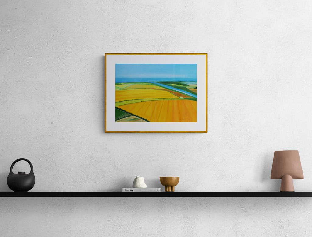 Summer Landscape - Yellow Fields - Rhia Janta-Cooper Fine Art