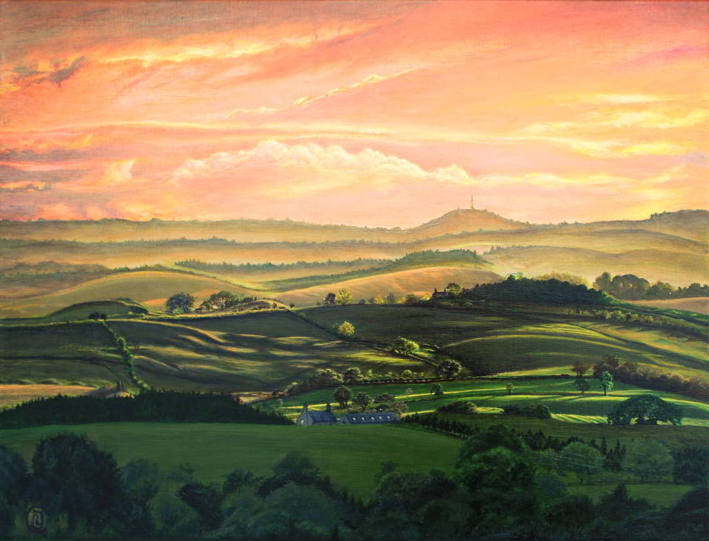 Sunset Landscape Close to Bellingham - Rhia Janta-Cooper Fine Art
